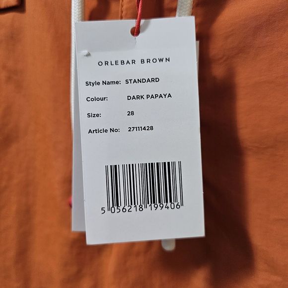 $325 Orlebar Brown Standard Swim Shorts Men's Size 28 Dark Papaya Orange... - Picture 9 of 12